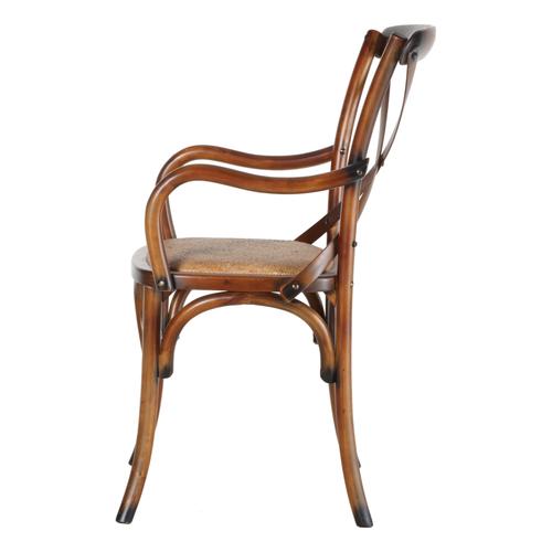  PARIS YEMEK SANDALYESİ KOLÇAKLI KAHVERENGİ