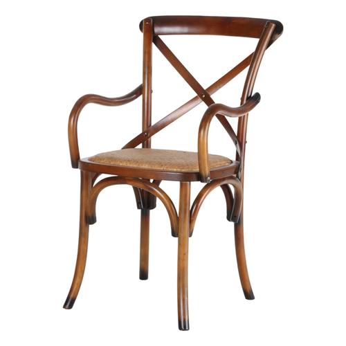  PARIS YEMEK SANDALYESİ KOLÇAKLI KAHVERENGİ