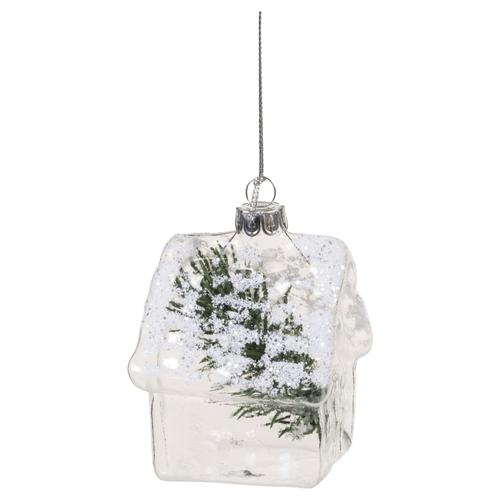 CAM YILBAŞI AĞAÇ SÜSÜ 7X10CM