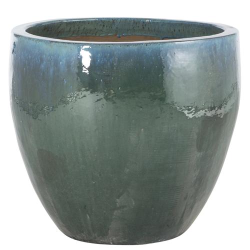  DEKORATİF SIRLI TOPRAK SAKSI YEŞİM 70X60