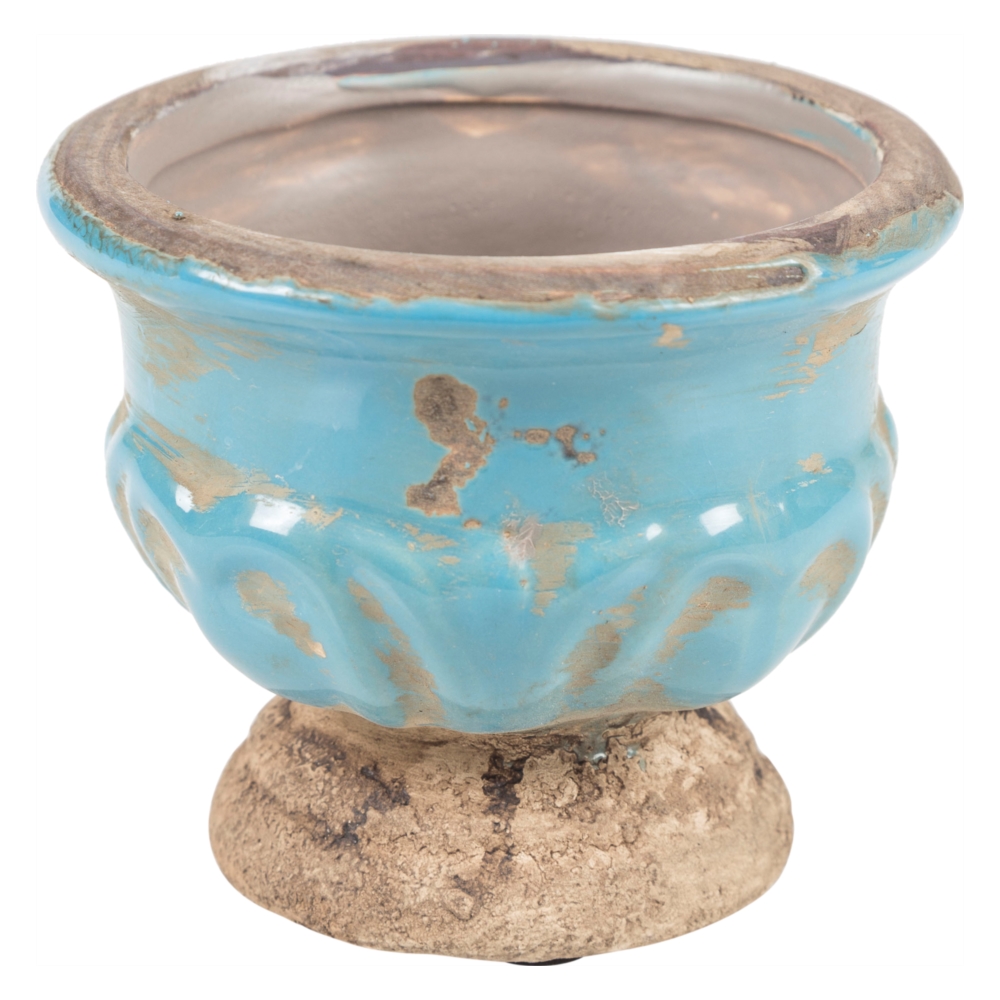 BLUR VAZO MAVİ D:9.5X7.5 CM