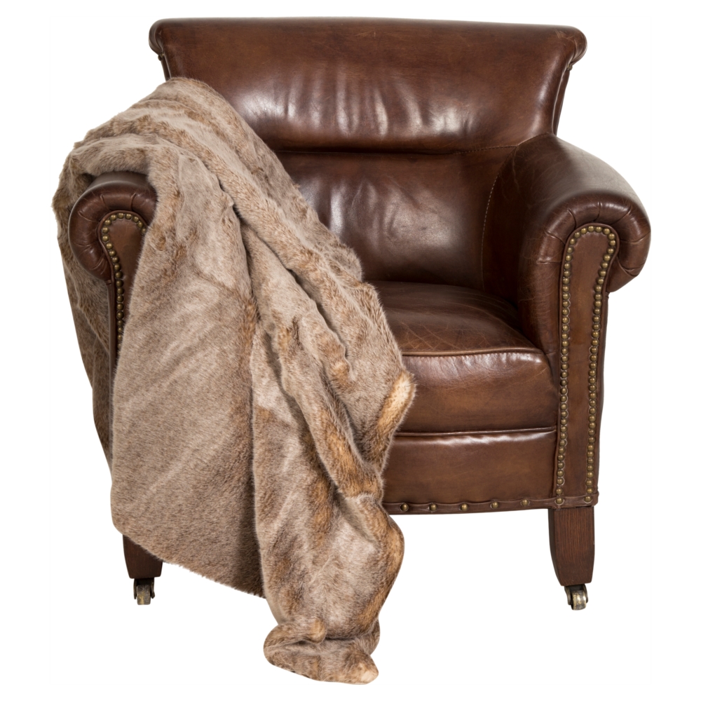 LYNX KAHVERENGİ PELUŞ BATTANİYE 130X150CM