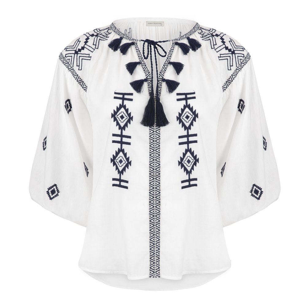 NAKIŞLI CASUAL BLUZ