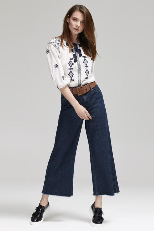  NAKIŞLI CASUAL BLUZ