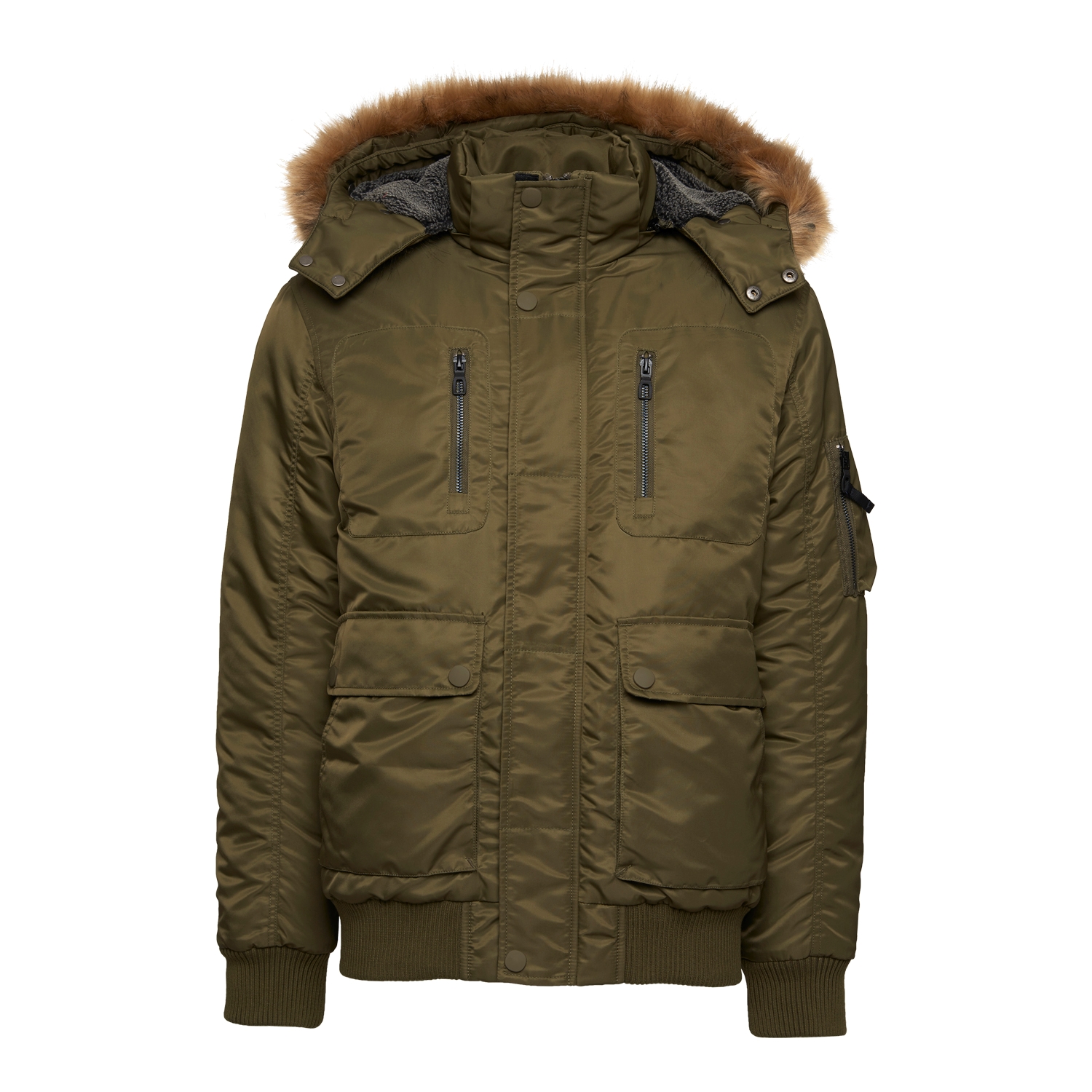 SUNİ KÜRK DETAYLI MONT