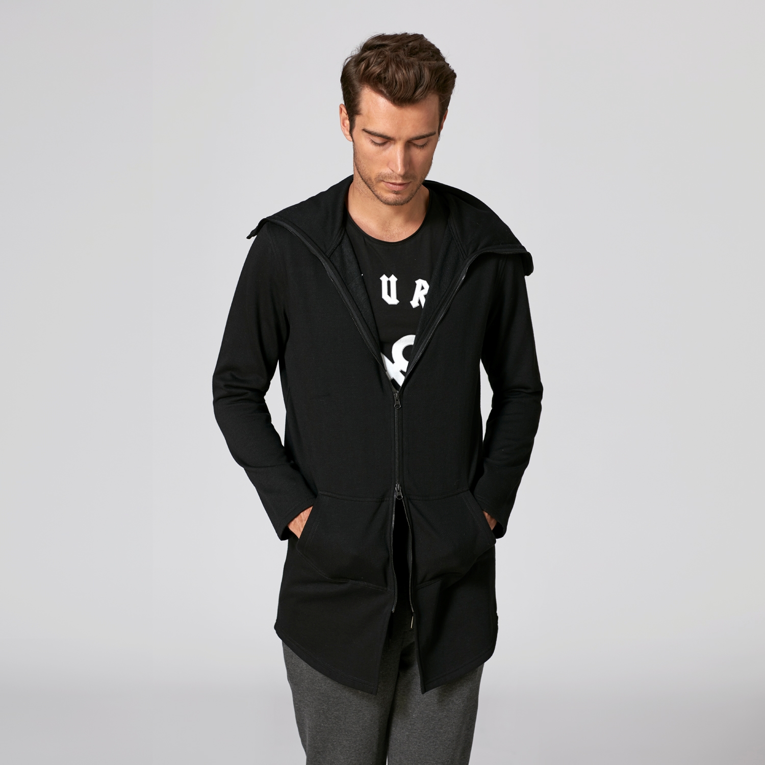 DÜZ FERMUARLI SWEATSHIRT