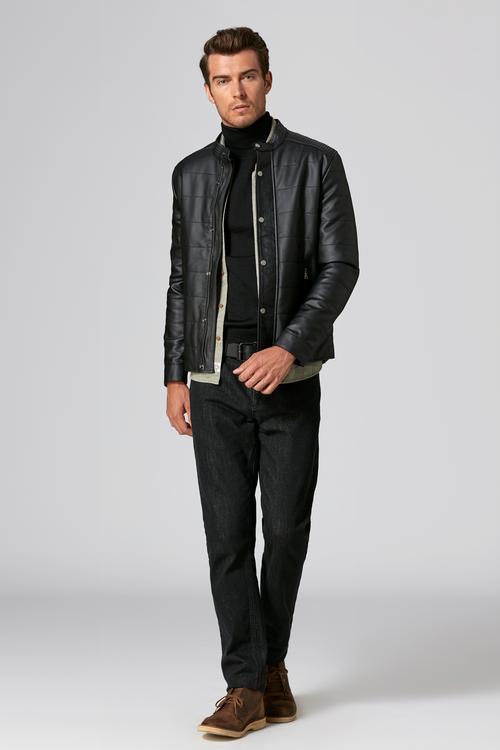  DERİ GÖRÜNÜMLÜ MONT