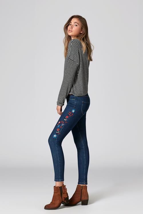  NAKIŞLI JEAN PANTOLON