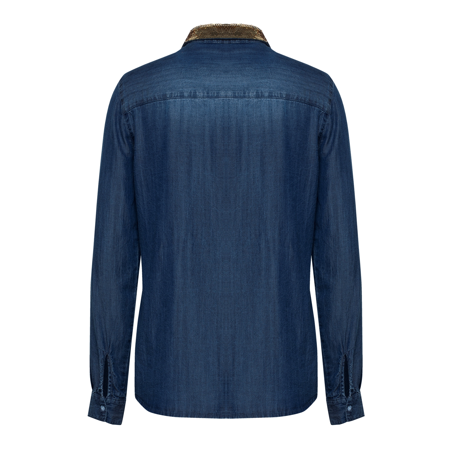 İŞLEMELİ JEAN GÖMLEK