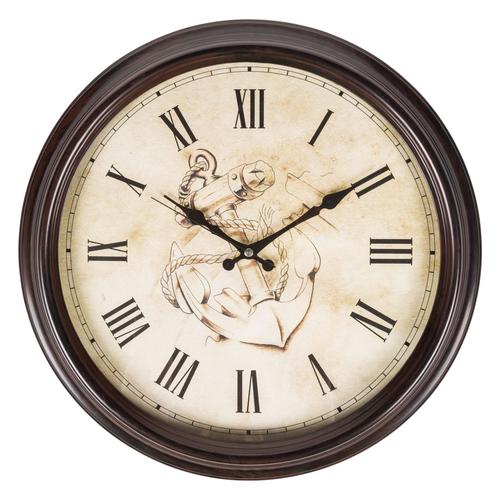  KAHVERENGİ DUVAR SAATİ 46 CM