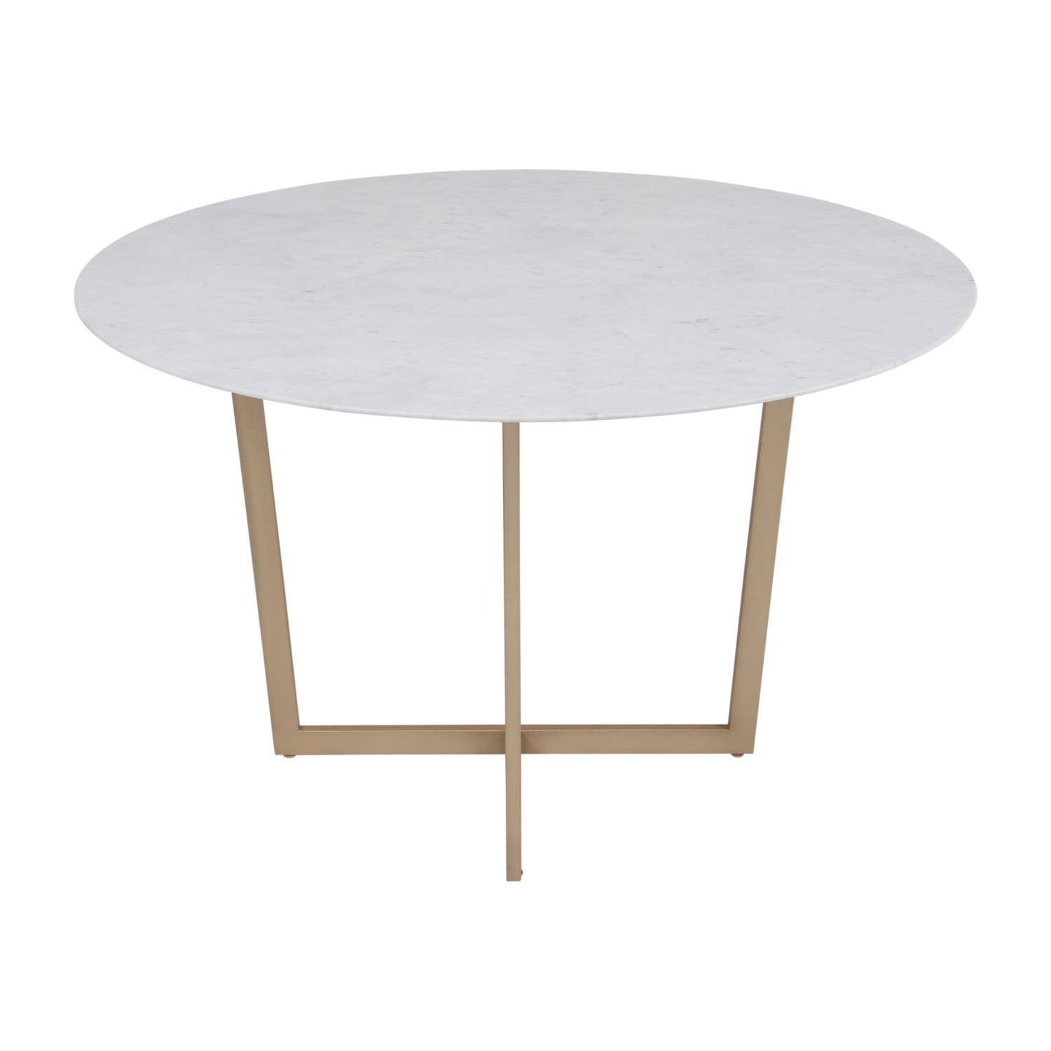 MILA BEYAZ MERMER MASA - 120 & 120 CM