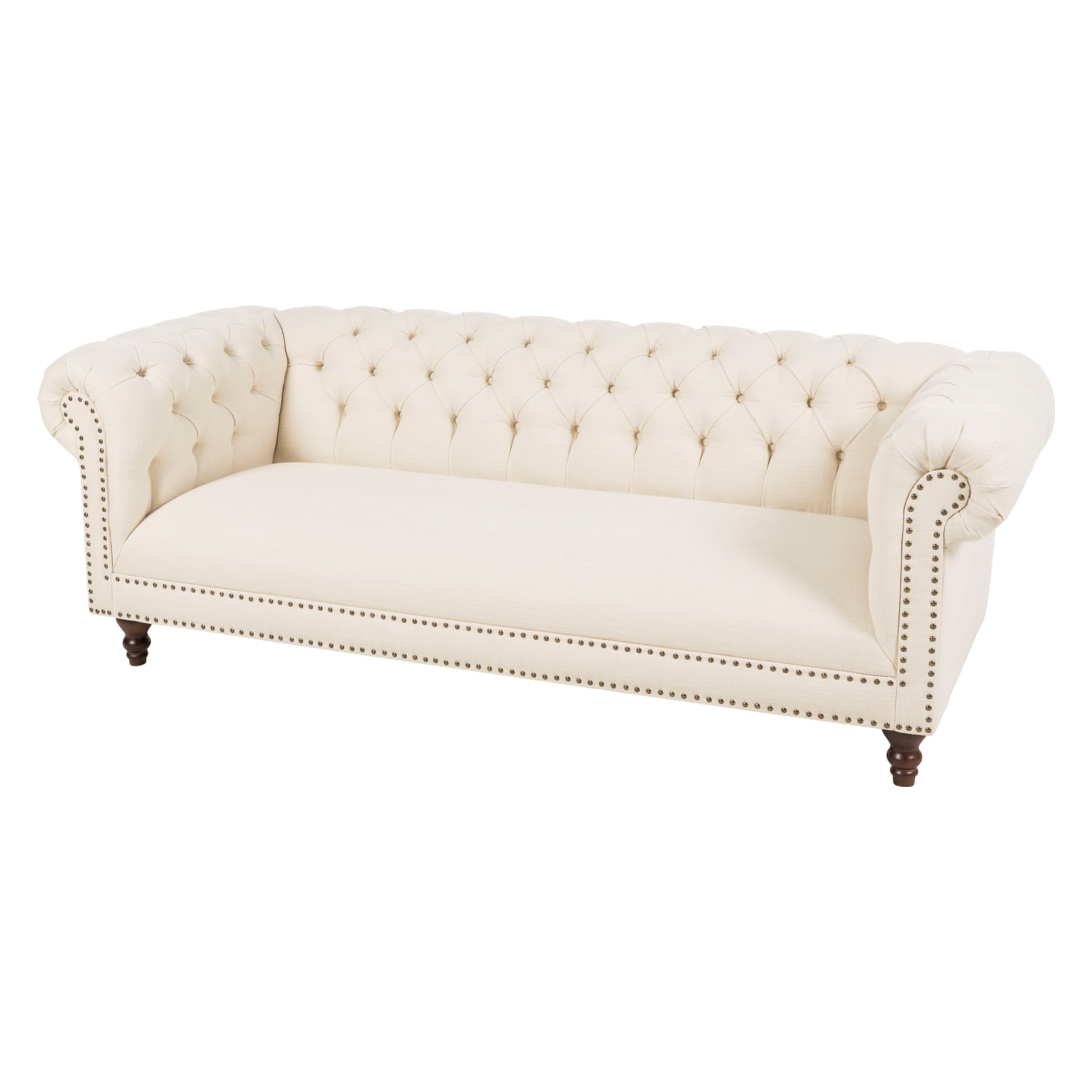 LUNA BEYAZ KUMAŞ CHESTER KOLTUK