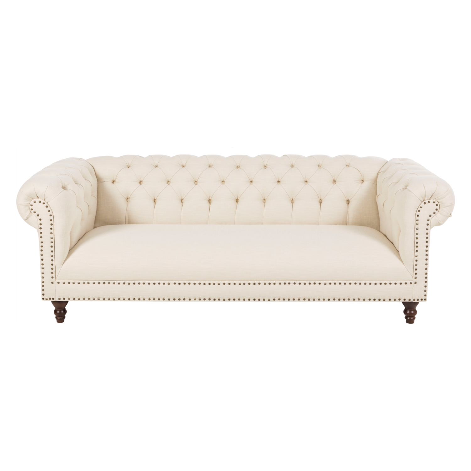 LUNA BEYAZ KUMAŞ CHESTER KOLTUK