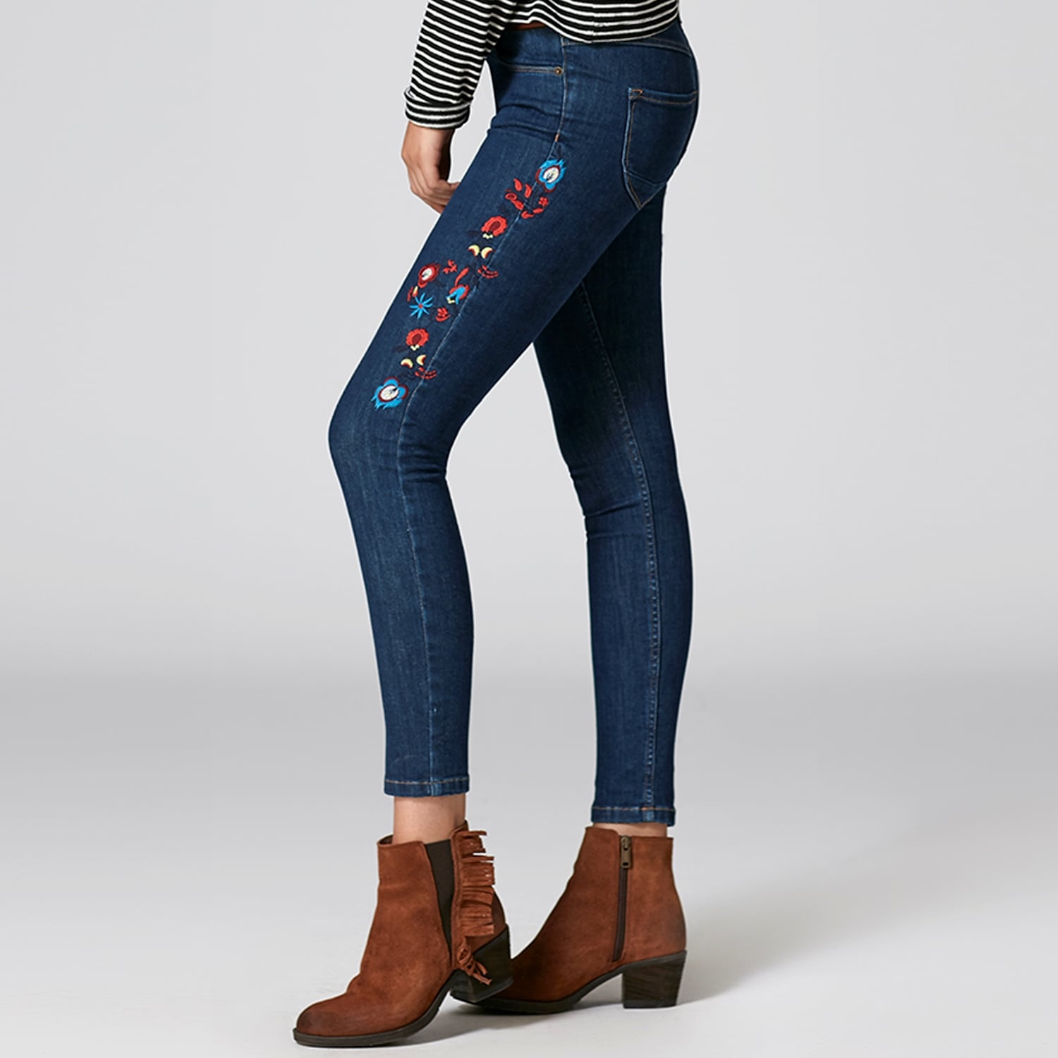 NAKIŞLI JEAN PANTOLON