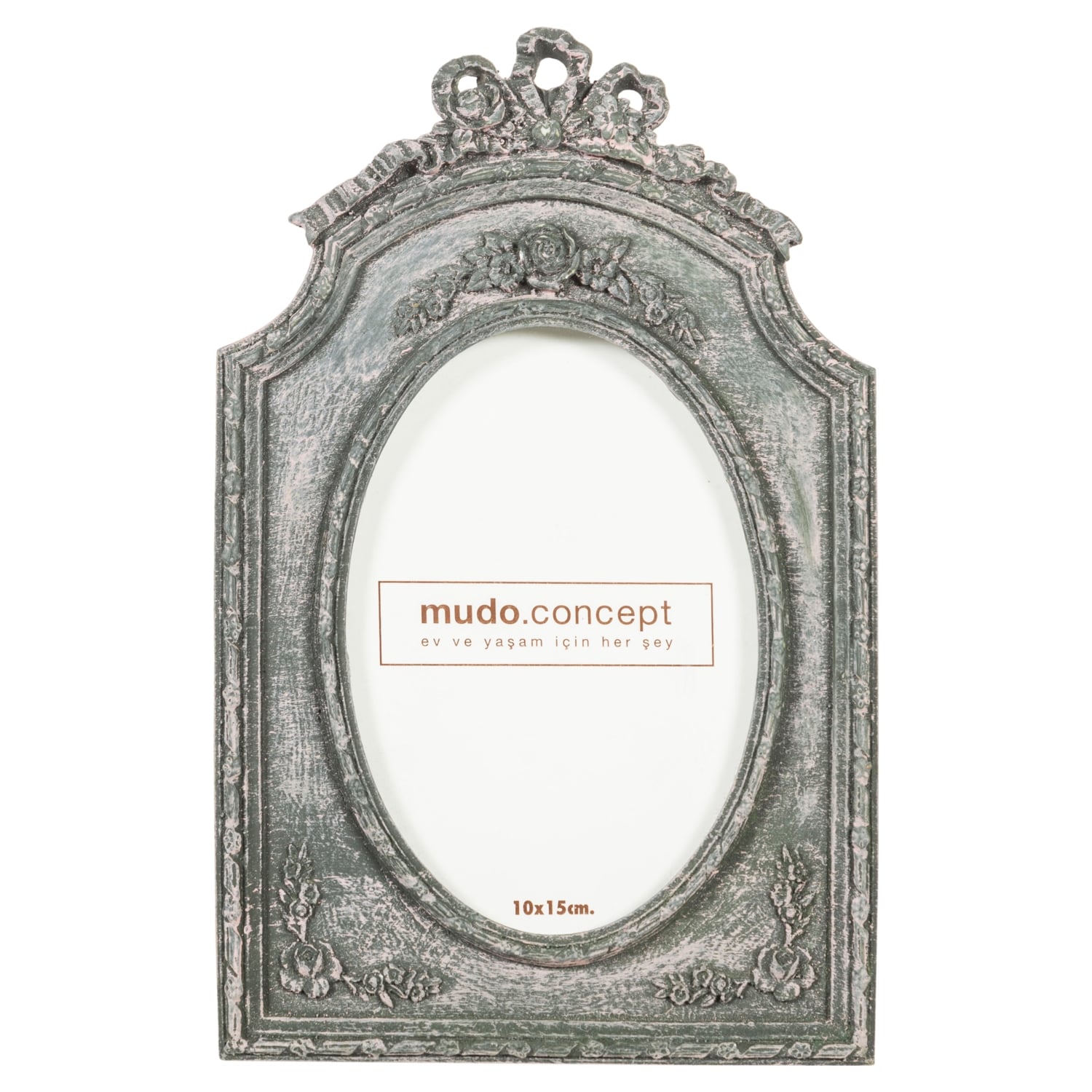 TEKLİ OVAL FOTOĞRAF ÇERÇEVESİ - FÜME 10X15CM