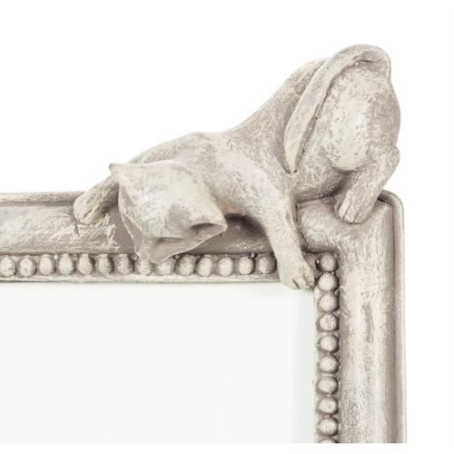  KEDİLİ FOTOĞRAF ÇERÇEVESİ - BEJ 10X15CM