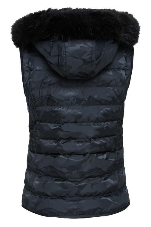  KÜRK DETAYLI KAPİTONE YELEK