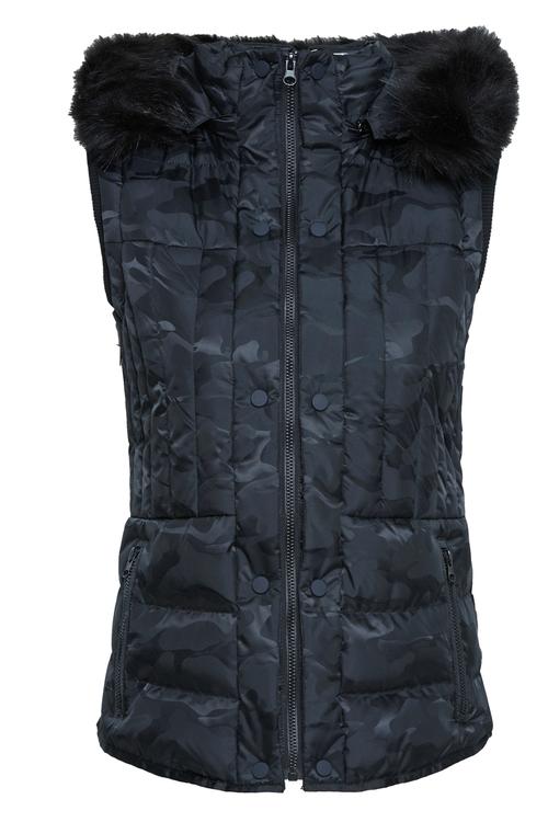  KÜRK DETAYLI KAPİTONE YELEK