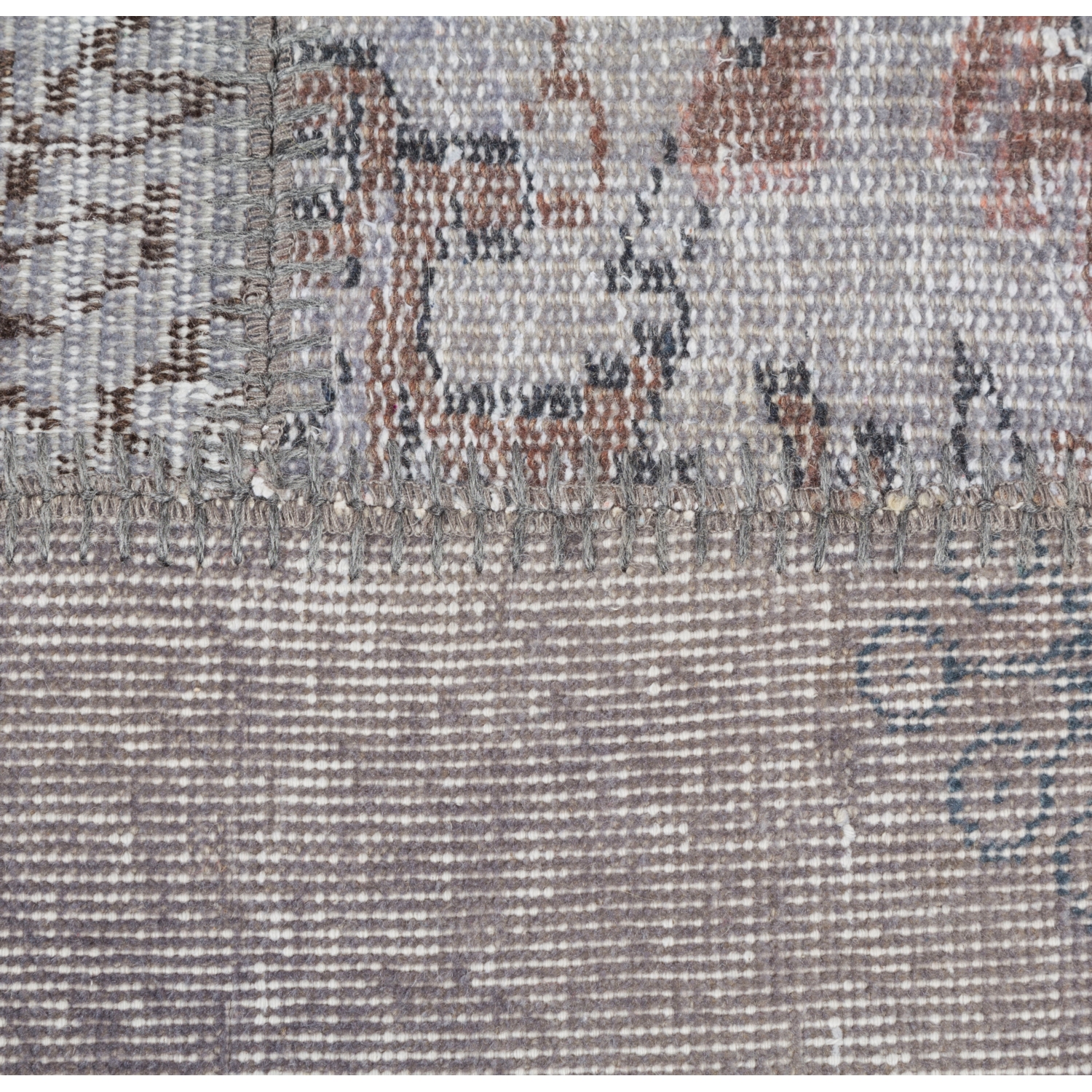 T- GRİ PATCHWORK HALI 170X240