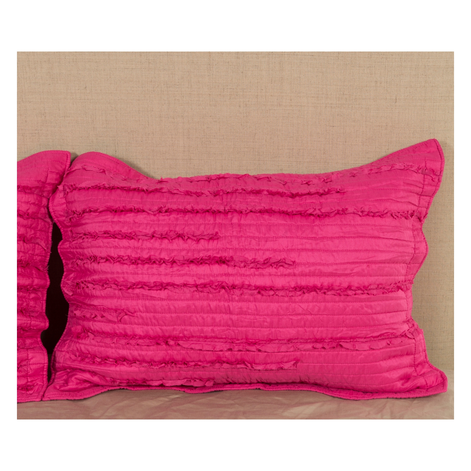 PARMA ÇİFT KİŞİLİK YATAK ÖRTÜSÜ FUŞYA 250X260