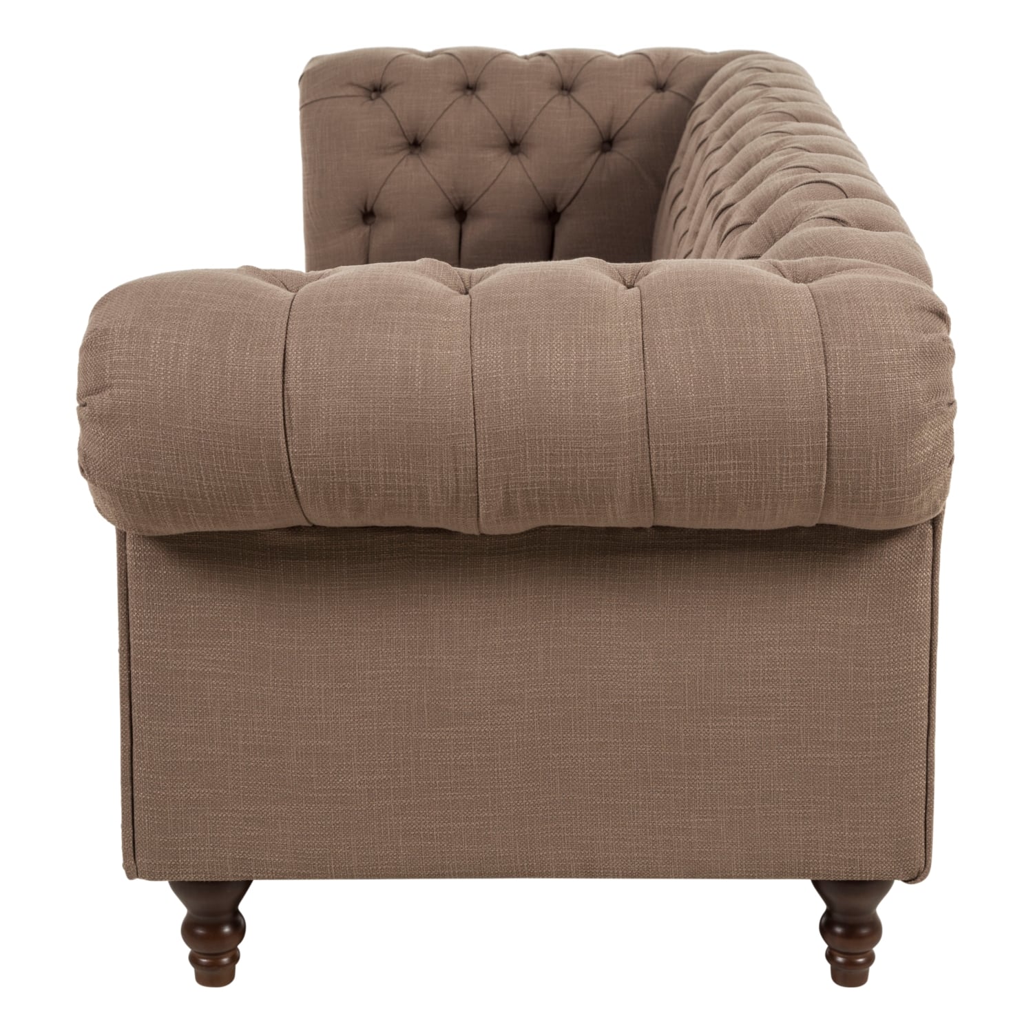 LUNA KAHVE KUMAŞ CHESTER KOLTUK