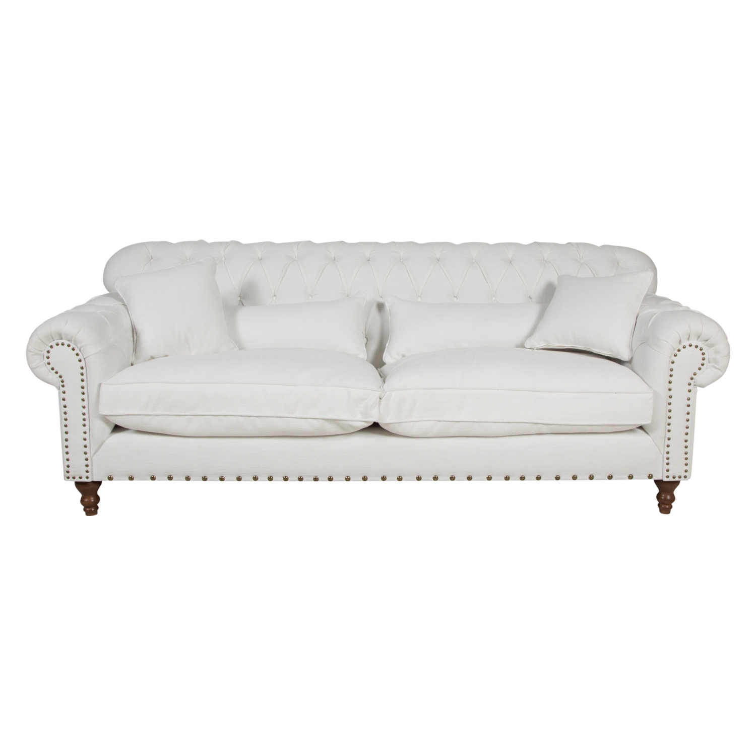 SIENA BEYAZ CHESTER KUMAŞ KOLTUK