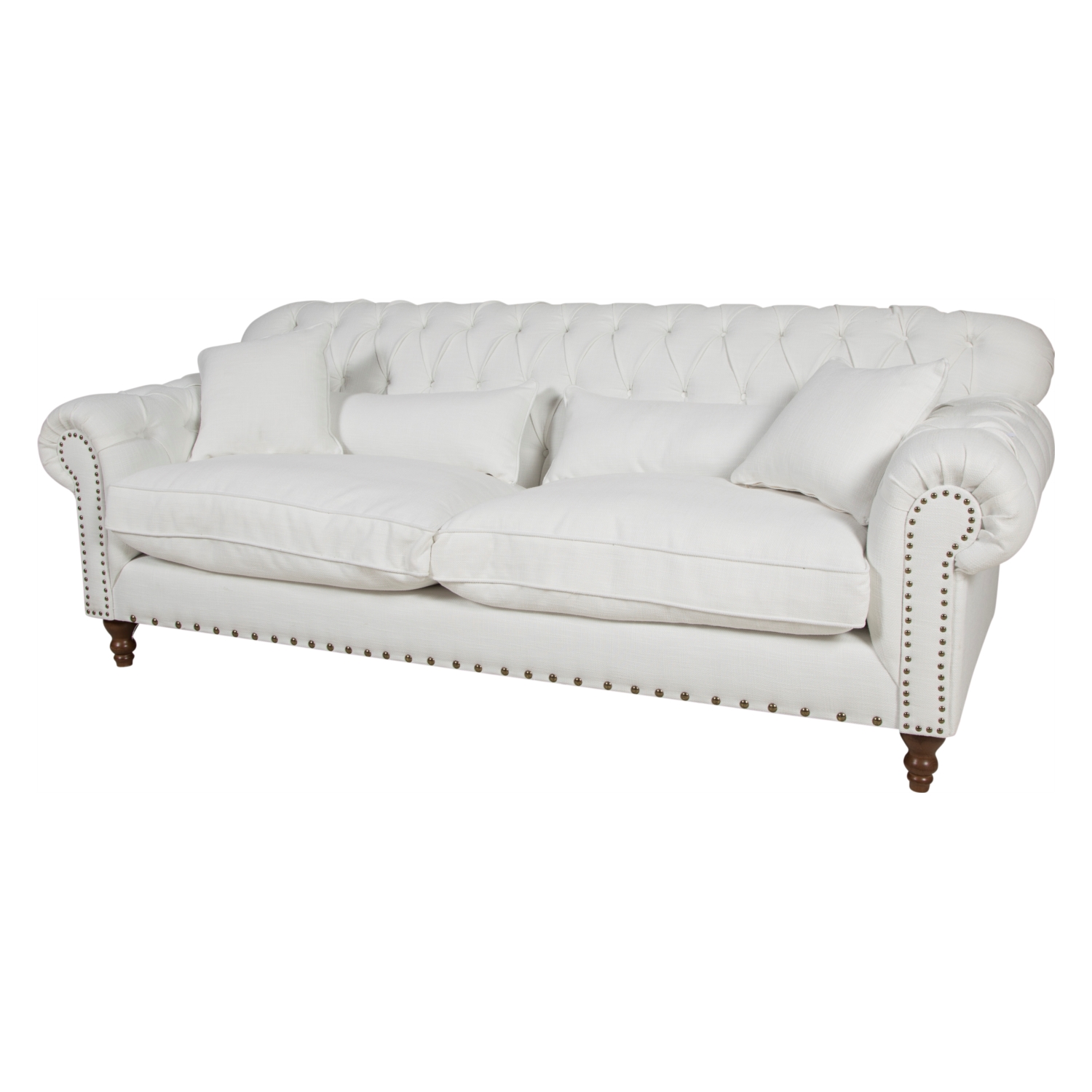 SIENA BEYAZ CHESTER KUMAŞ KOLTUK