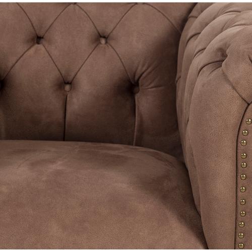  LUNA AÇIK KAHVE TEKLİ CHESTER KOLTUK