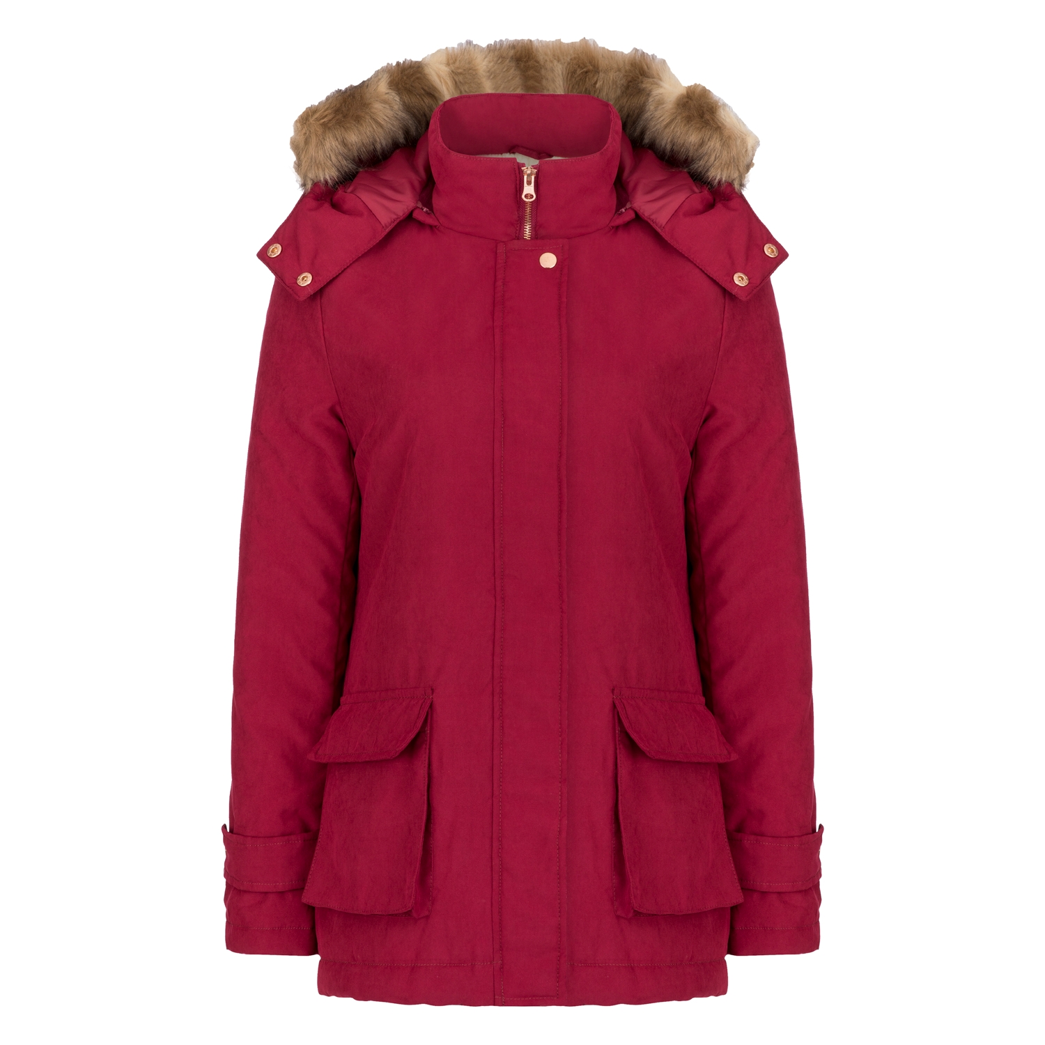 KÜRK DETAYLI YAĞMURLUK / PARDESÜ