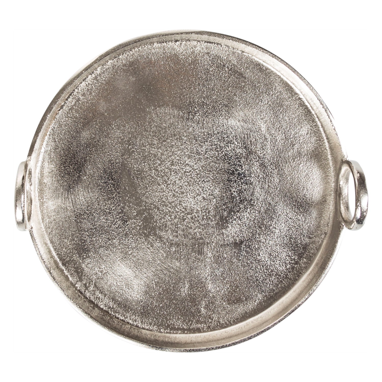 SILVER YUVARLAK DEKORATİF TEPSİ 31 CM