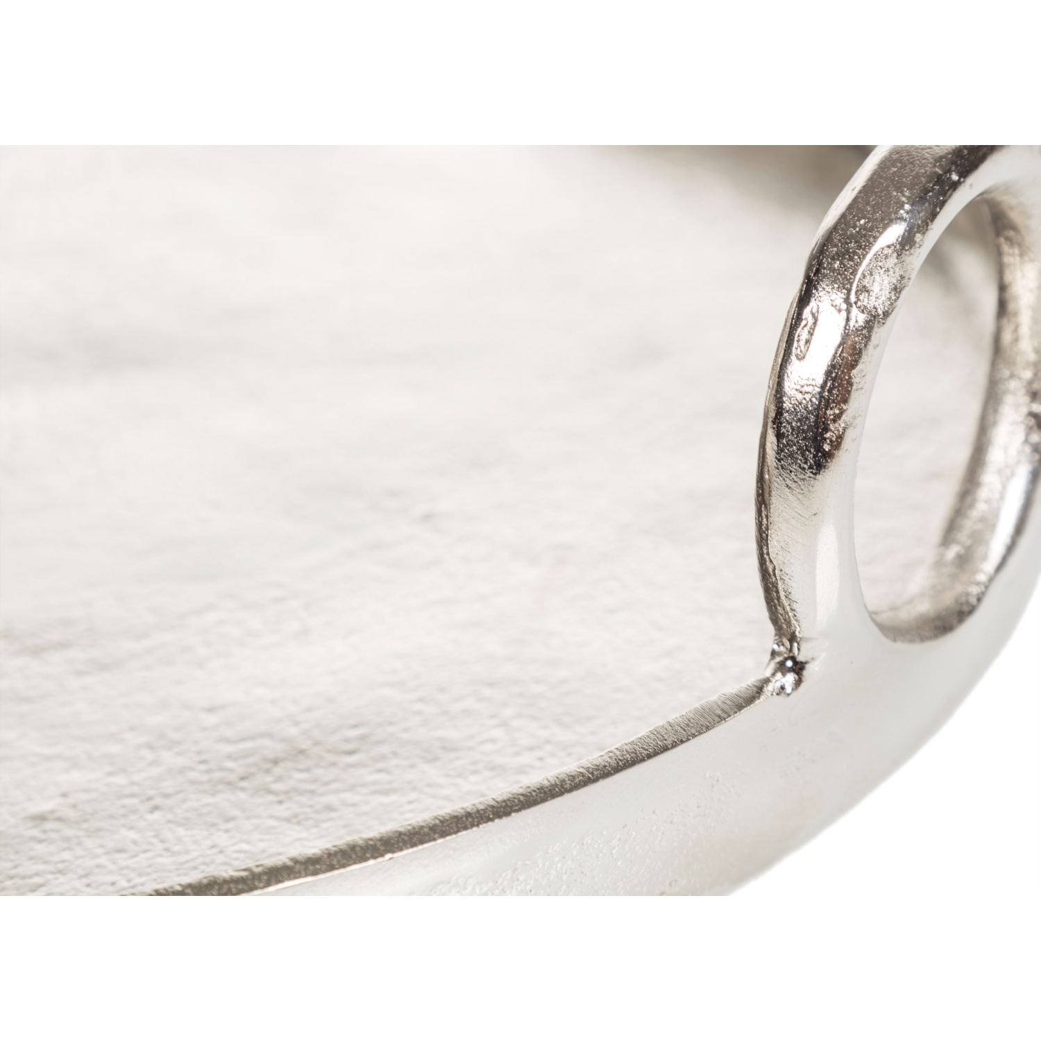 SILVER YUVARLAK DEKORATİF TEPSİ 31 CM