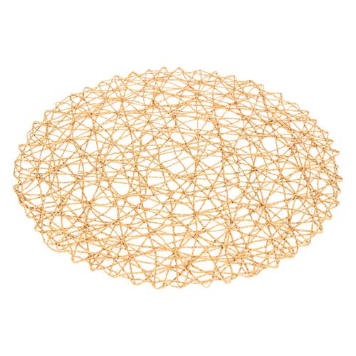  YUVARLAK AMERİKAN SERVİSİ- KAHVE 38 CM