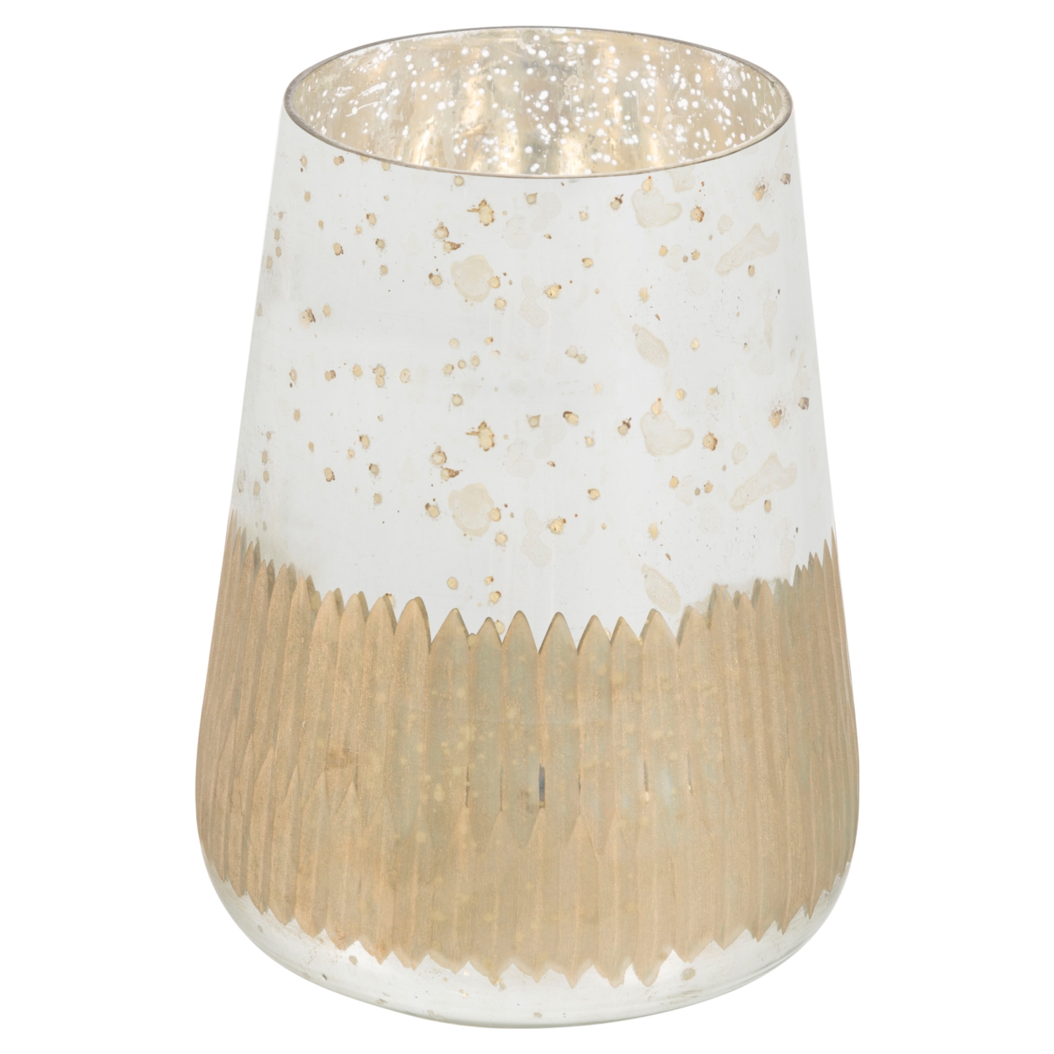 GOLD VAZO 17x17x23 CM