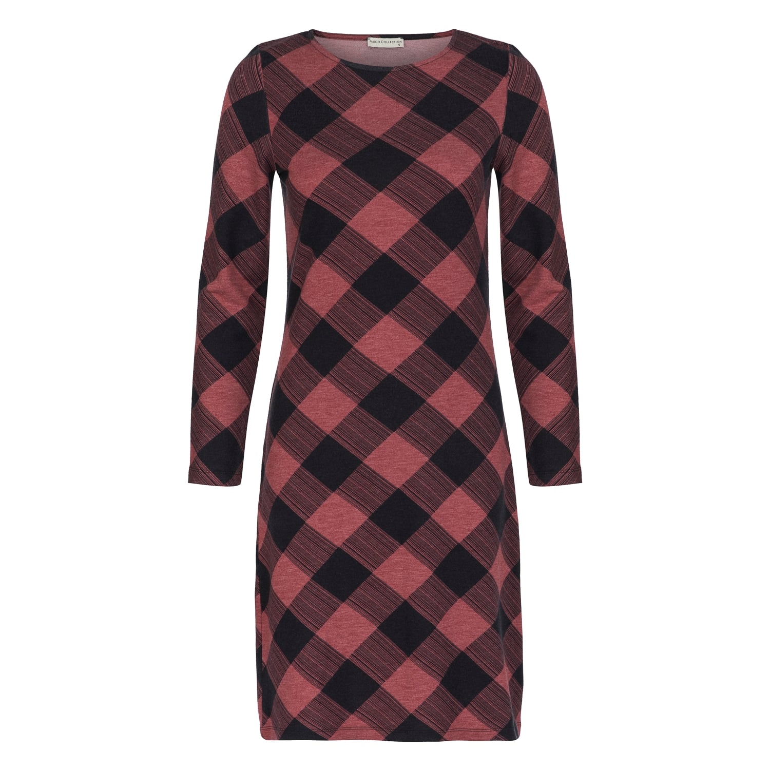 GEOMETRİK DESENLİ ÖRME ELBİSE