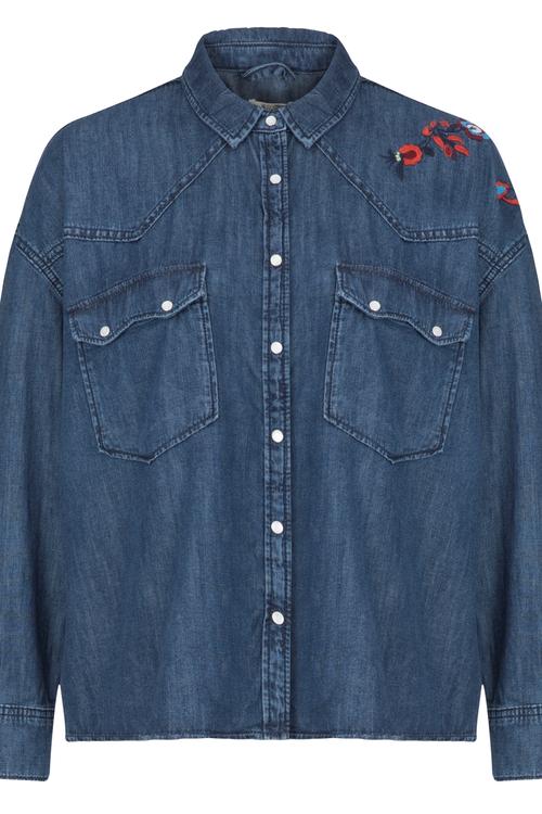  NAKIŞLI JEAN GÖMLEK