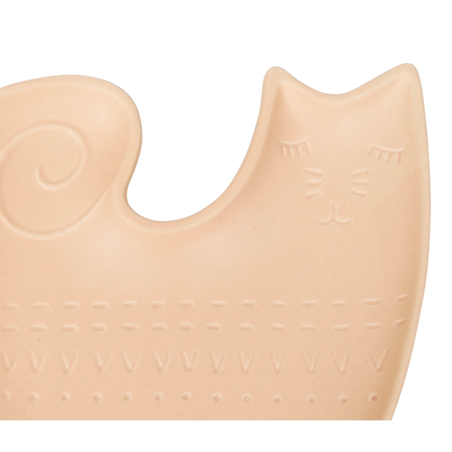 KEDİ ŞEKİLLİ BÜYÜK SERVİS TABAĞI - 28 & 21 CM