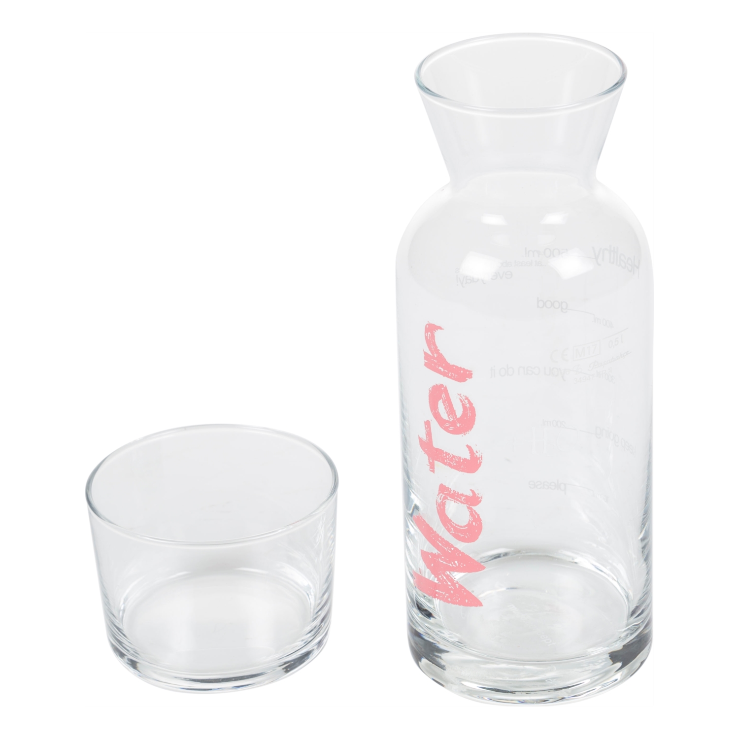 WATER PEMBE KAPAKLI BAŞUCU SÜRAHİSİ - 700 ML