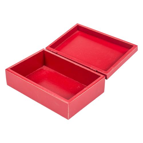  VINTAGE MINI KUTU 21X14X8 CM-KIRMIZI