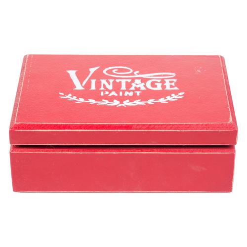  VINTAGE MINI KUTU 21X14X8 CM-KIRMIZI