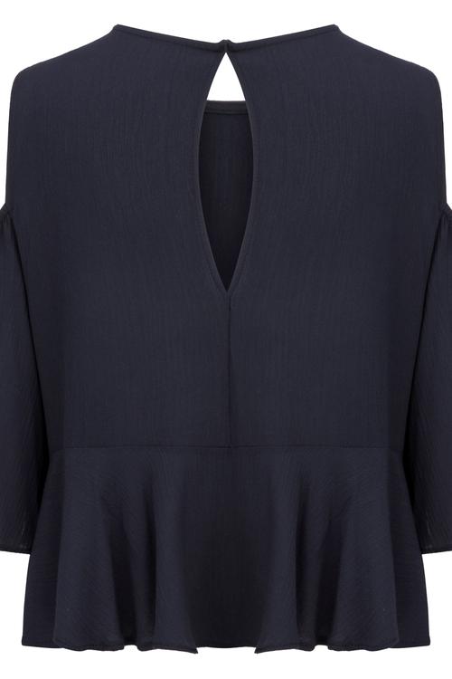  OMUZ DEKOLTELİ CASUAL BLUZ