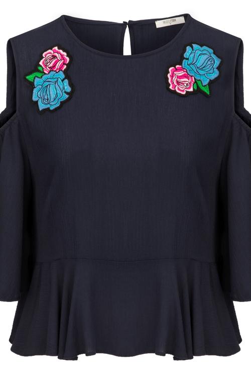  OMUZ DEKOLTELİ CASUAL BLUZ