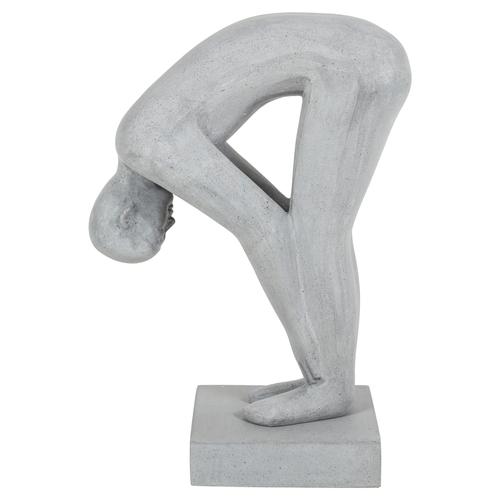  STATUE MAN I GRİ BİBLO 50 & 30 & 70 CM