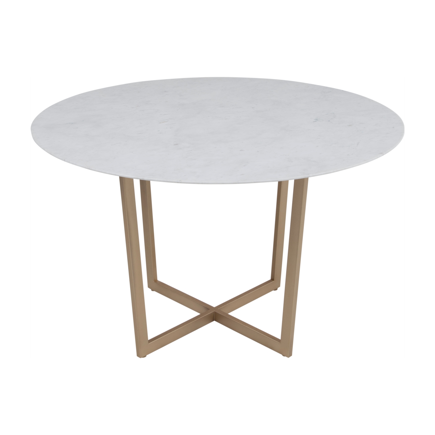 MILA BEYAZ MERMER MASA - 120 & 120 CM