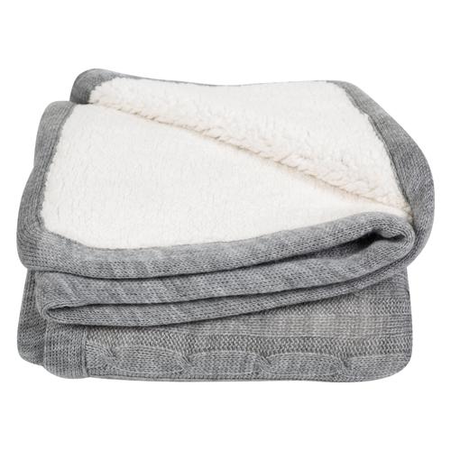 JUSTIN BABY BLANKET GRİ 80X110