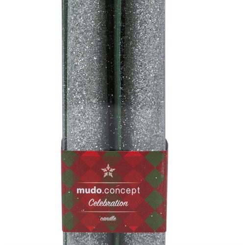  CELEBRATION 2Lİ KONİK ŞAMDAN MUM-GÜMÜŞ