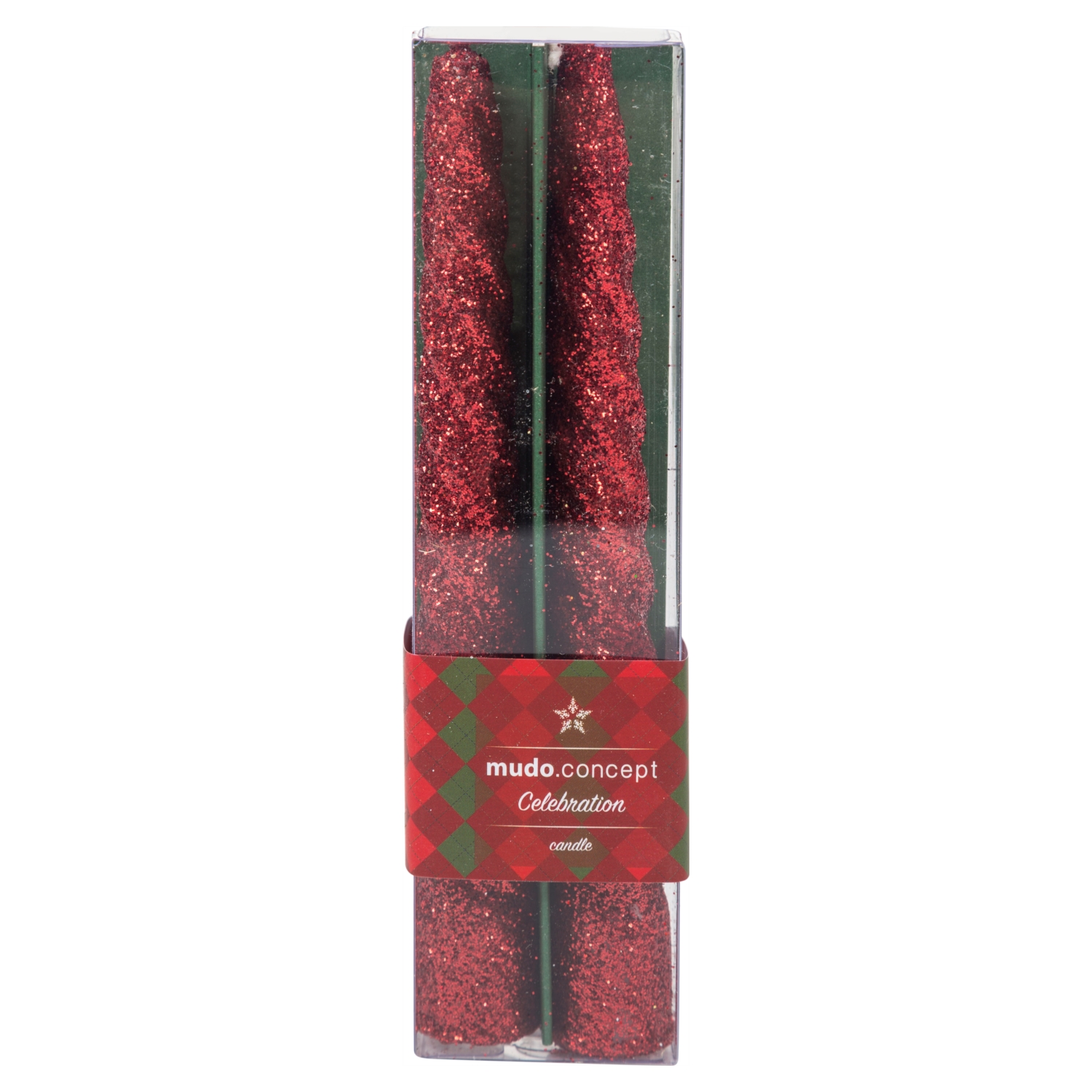 CELEBRATION 2Lİ BURGU ŞAMDAN MUM-KIRMIZI