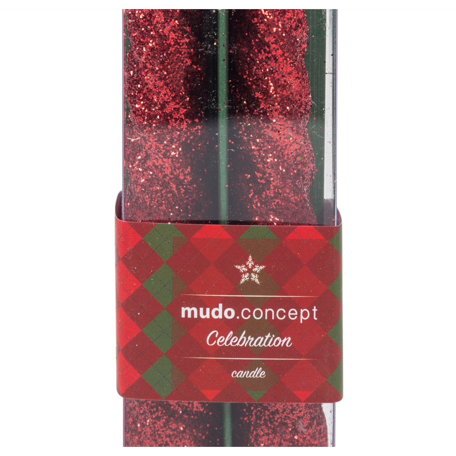 CELEBRATION 2Lİ BURGU ŞAMDAN MUM-KIRMIZI