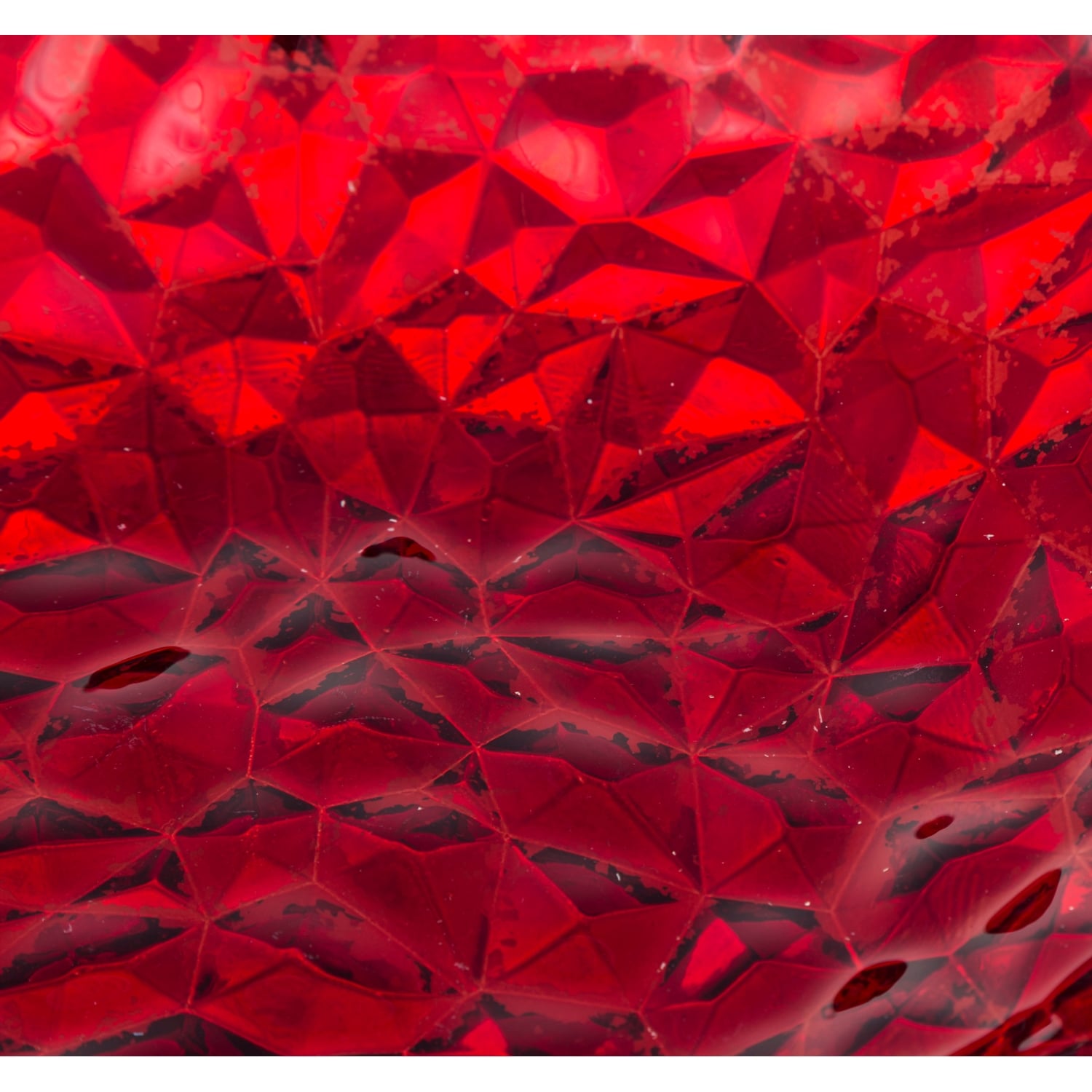 MERKÜRİ KIRMIZI DEKORATİF TABAK - 33 CM