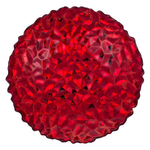  MERKÜRİ KIRMIZI DEKORATİF TABAK - 33 CM