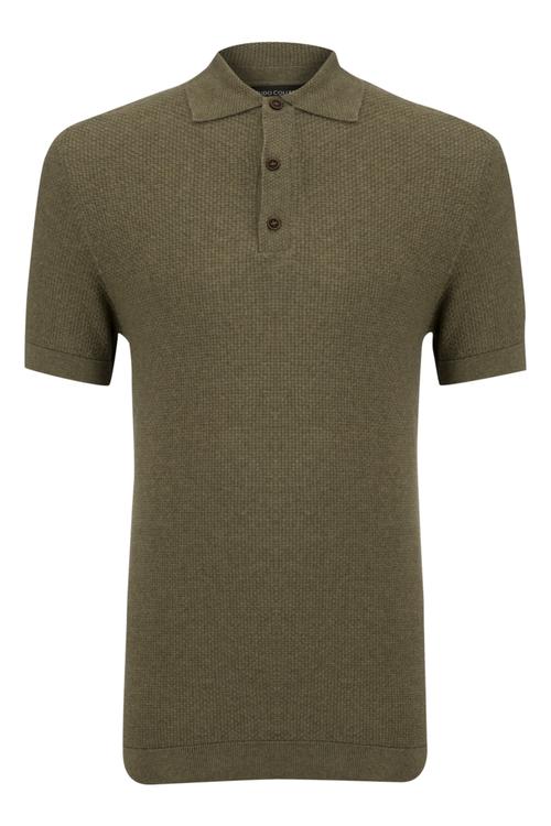  POLO YAKA ÖRME T-SHIRT